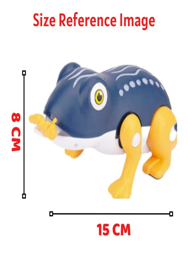 DURAZO Jumping Frog Toddler Toy Toddler Toy Sound Toy Frog Shape, Dazzling Light Music and Jumping, Large Size 15 cm, Pack of 1 Frog, Multi Colour - Image 4